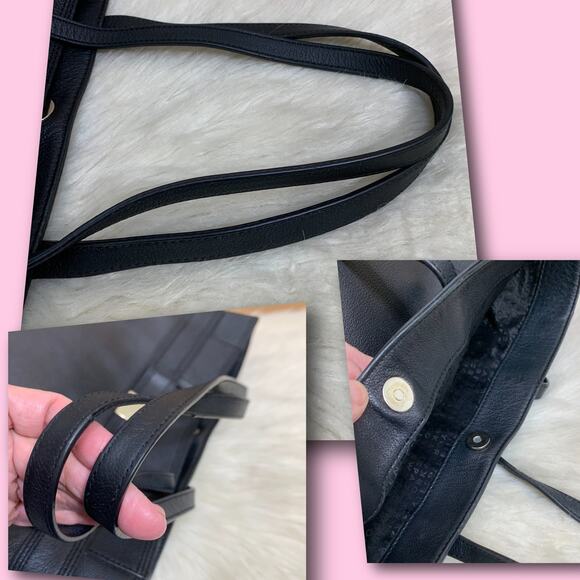 KATE SPADE X-Large Black Leather N/S PRIMROSE HILL "JAMES" Tote - Picture 11 of 15